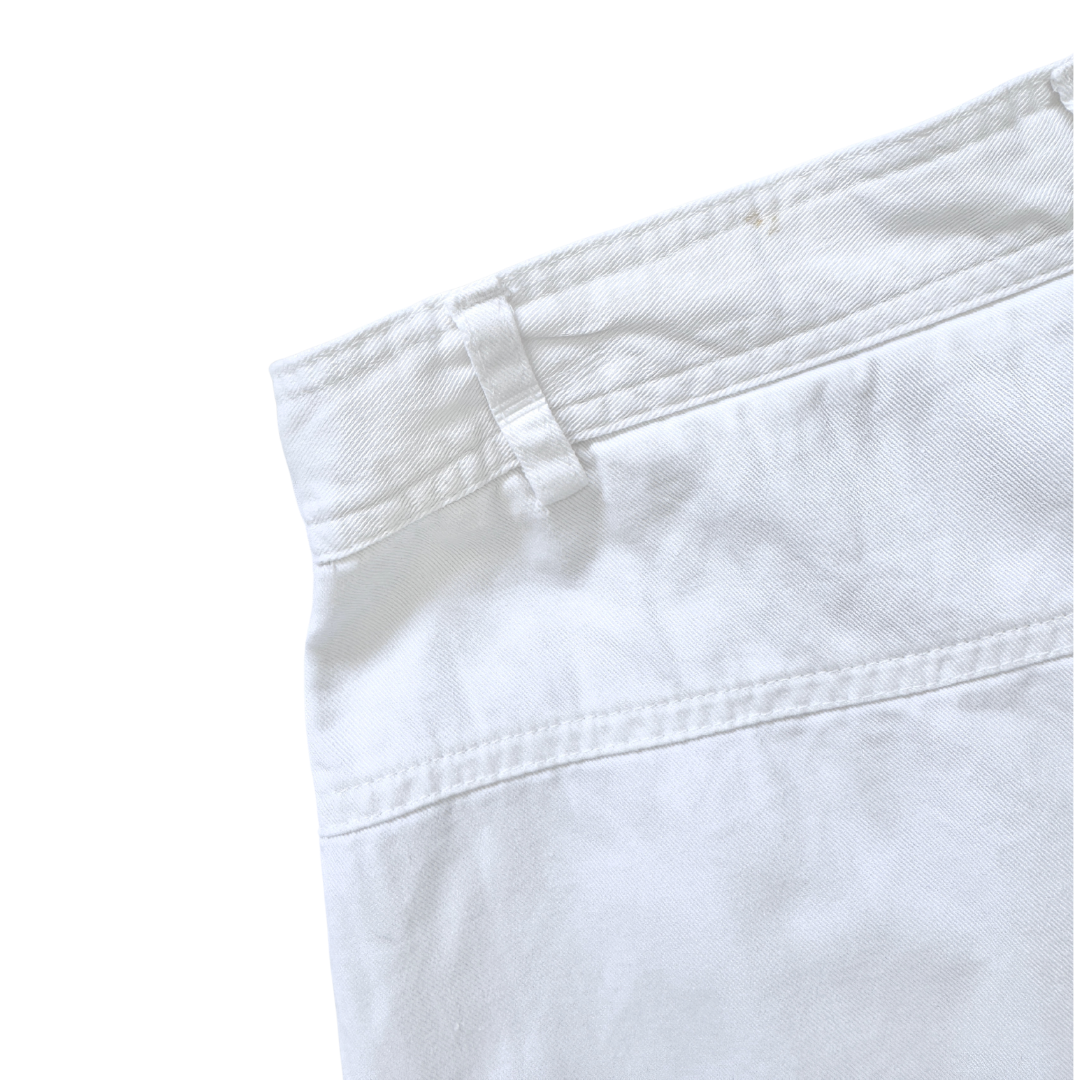 Clifford and Wills White Cotton Shorts | Medium / Large (Size 10)