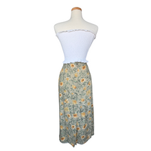 Load image into Gallery viewer, Tabi International Beige and Yellow Floral Print Skirt | Large
