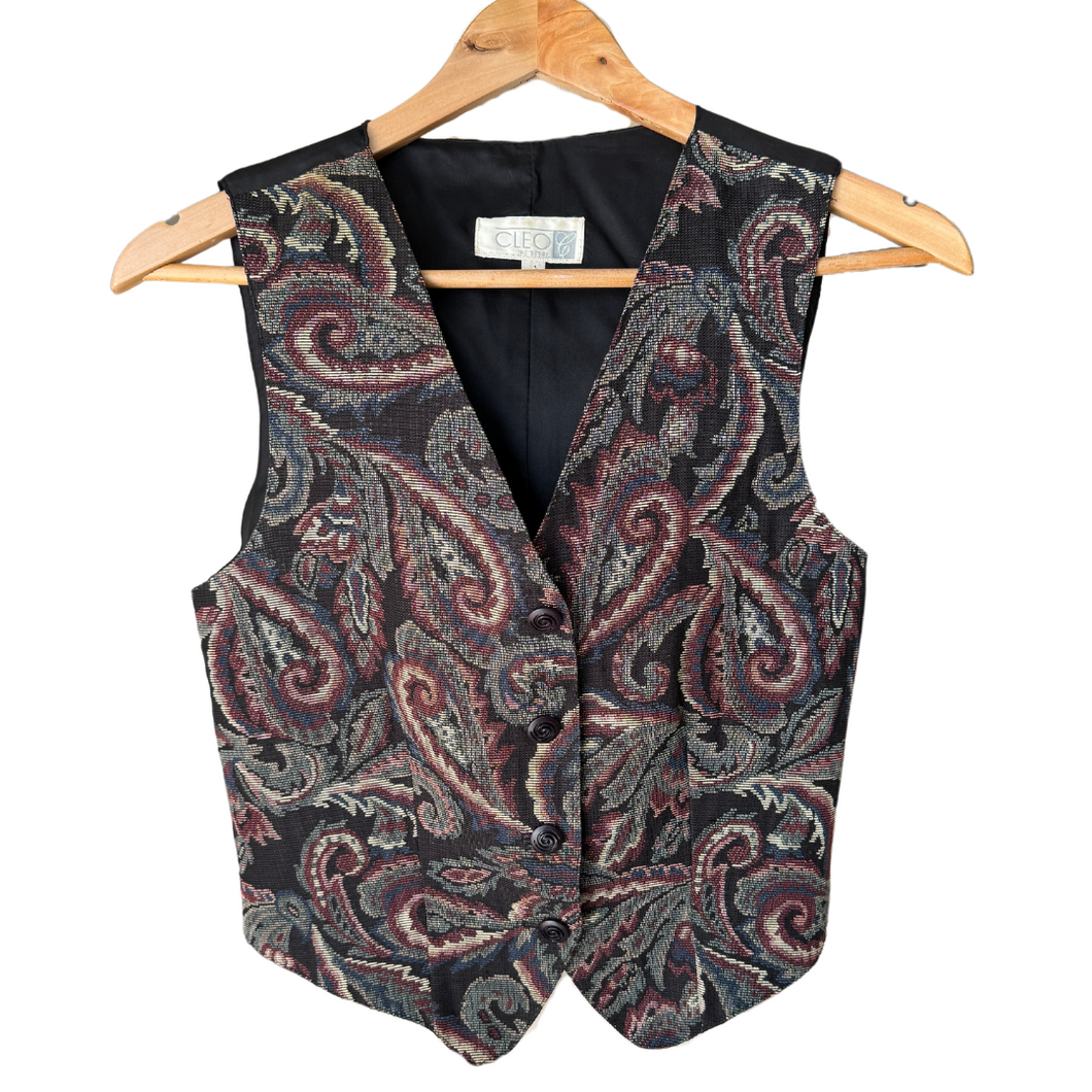 Paisley Printed Vest | Extra-Small / Small