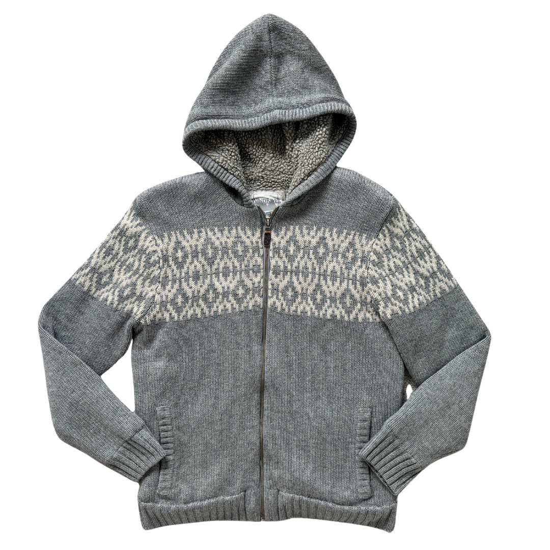 Vintage Y2K Men's Wind River Quilted Cowichan Sweater | Small