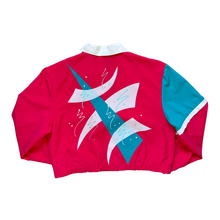 Load image into Gallery viewer, Fashion Gallery Bright Coral Abstract Graphic Jacket | Large
