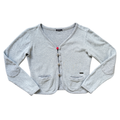 Vintage Y2K Gsus Sindustries Grey Cotton Cardigan | Extra-Small