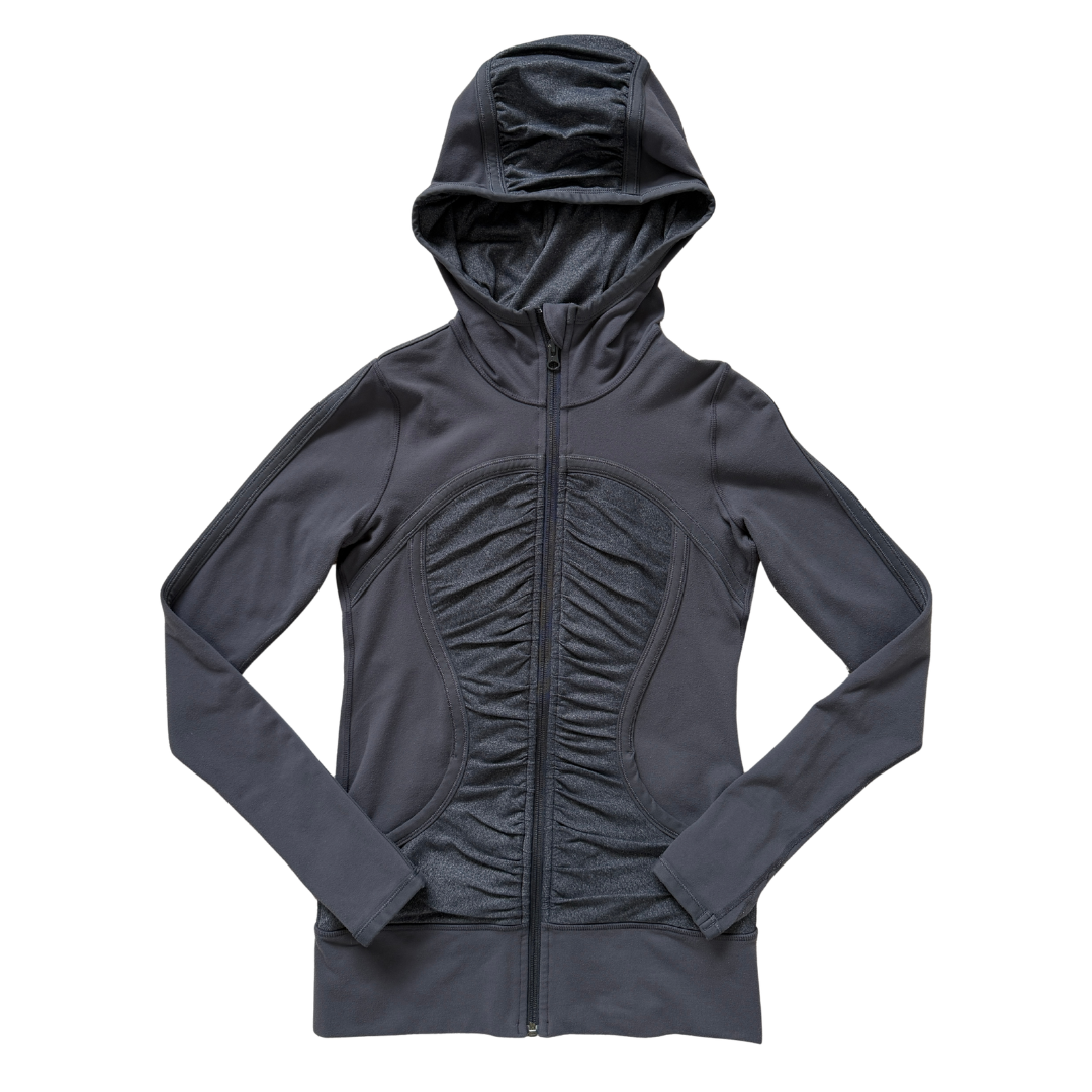 Vintage Y2K Lululemon Blue-Grey Pure Balance Jacket | 4 (Extra-Small)