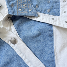 Load image into Gallery viewer, City Girl Sport Cotton and Denim Blouse | Large

