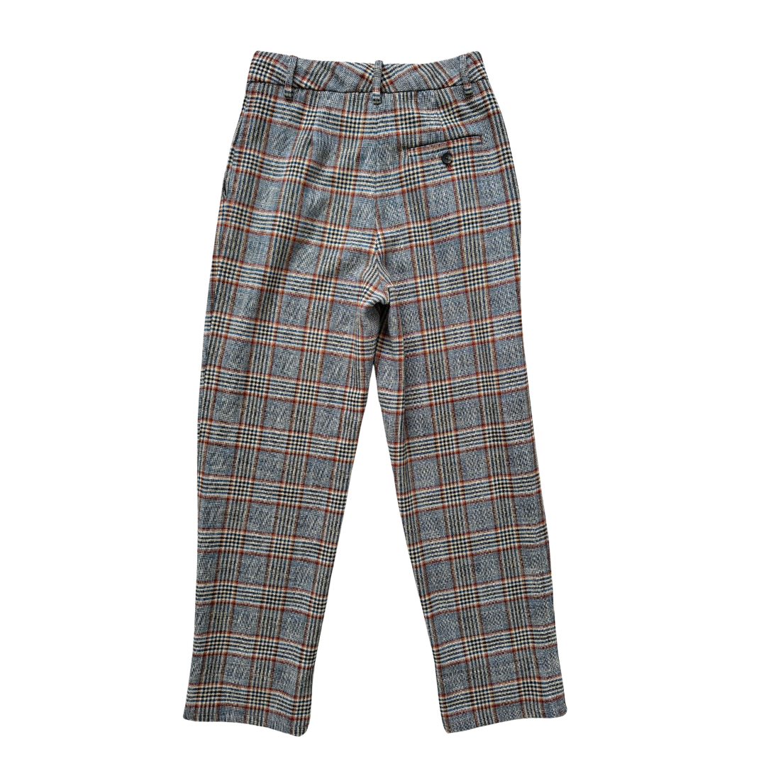 Wilfred Brown and Blue Plaid Pants | Extra-Small