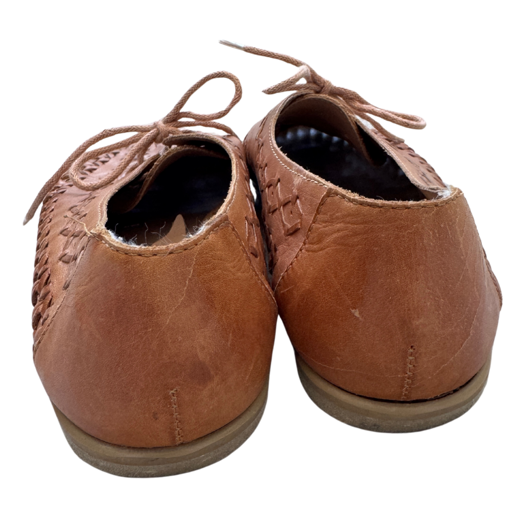 Brown Lace-up Huarache Shoes | Size 7