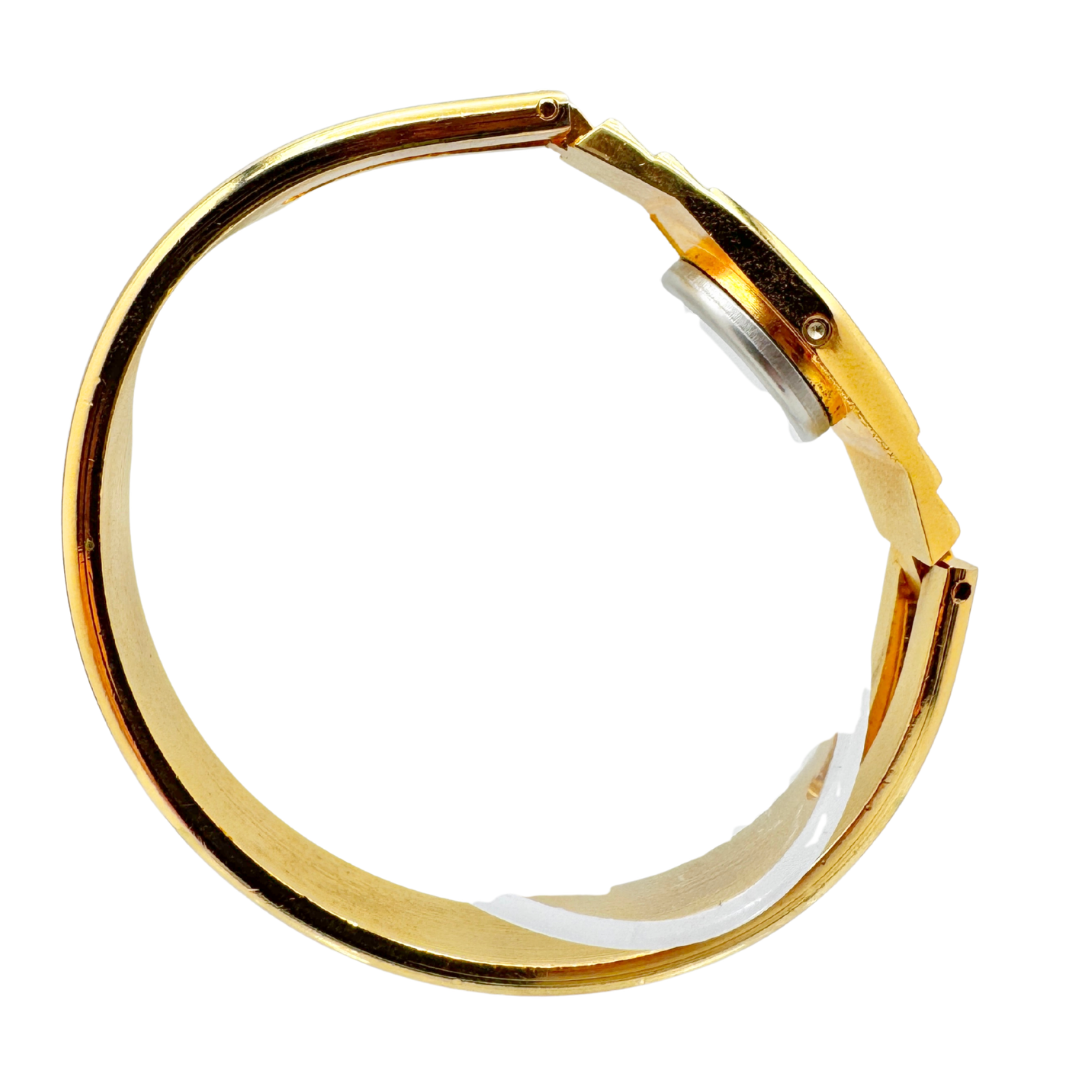 90s Women's Cobros Gold Cuff Digital Watch