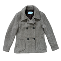 Vintage Y2K Denver Hayes Brown Chevron Wool Blend Coat | Medium