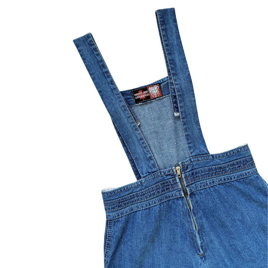 Brand New Generation Medium Wash Denim Overalls / Dungarees | Extra-Small / Small