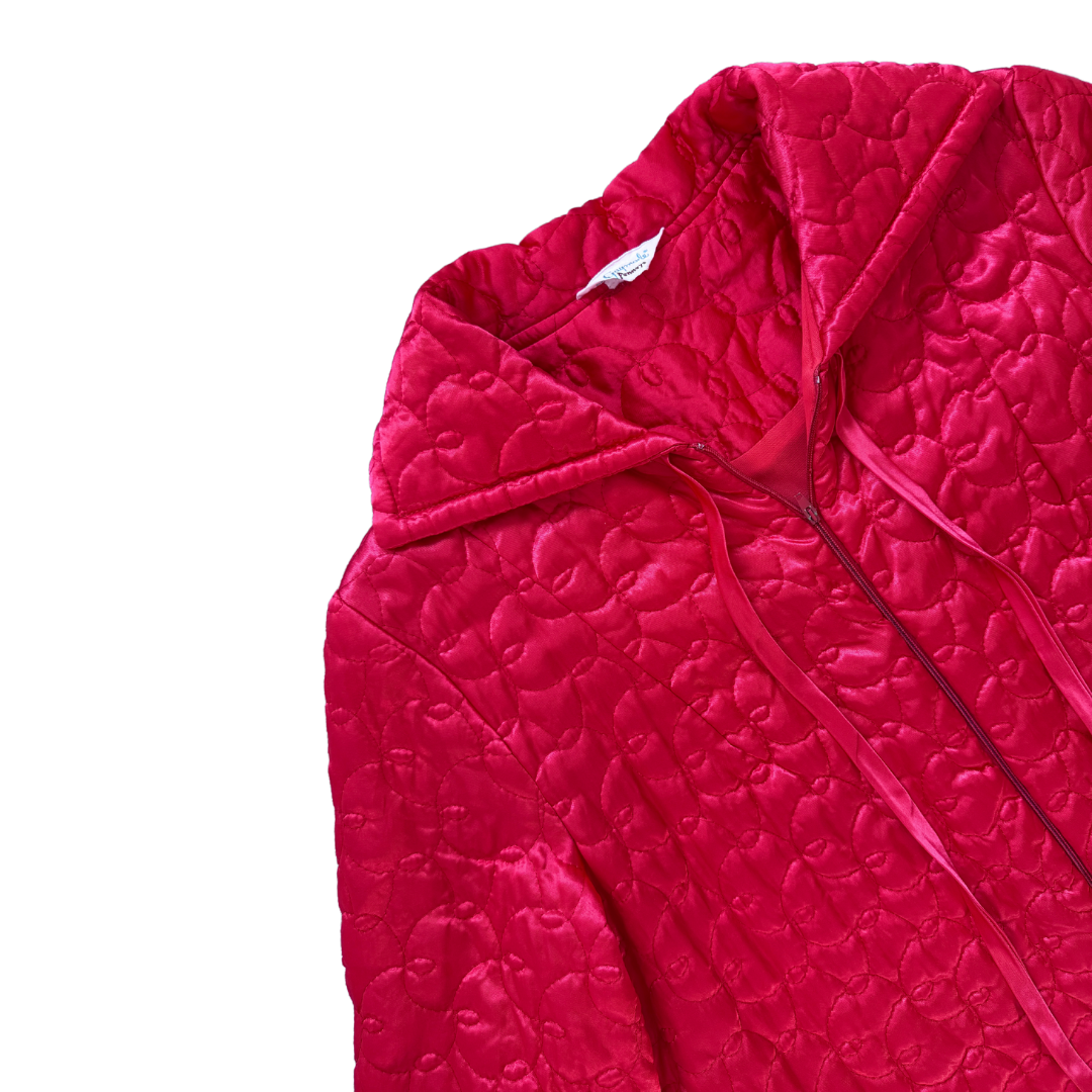 Gaymode Penneys Red Quilted Overcoat | Medium