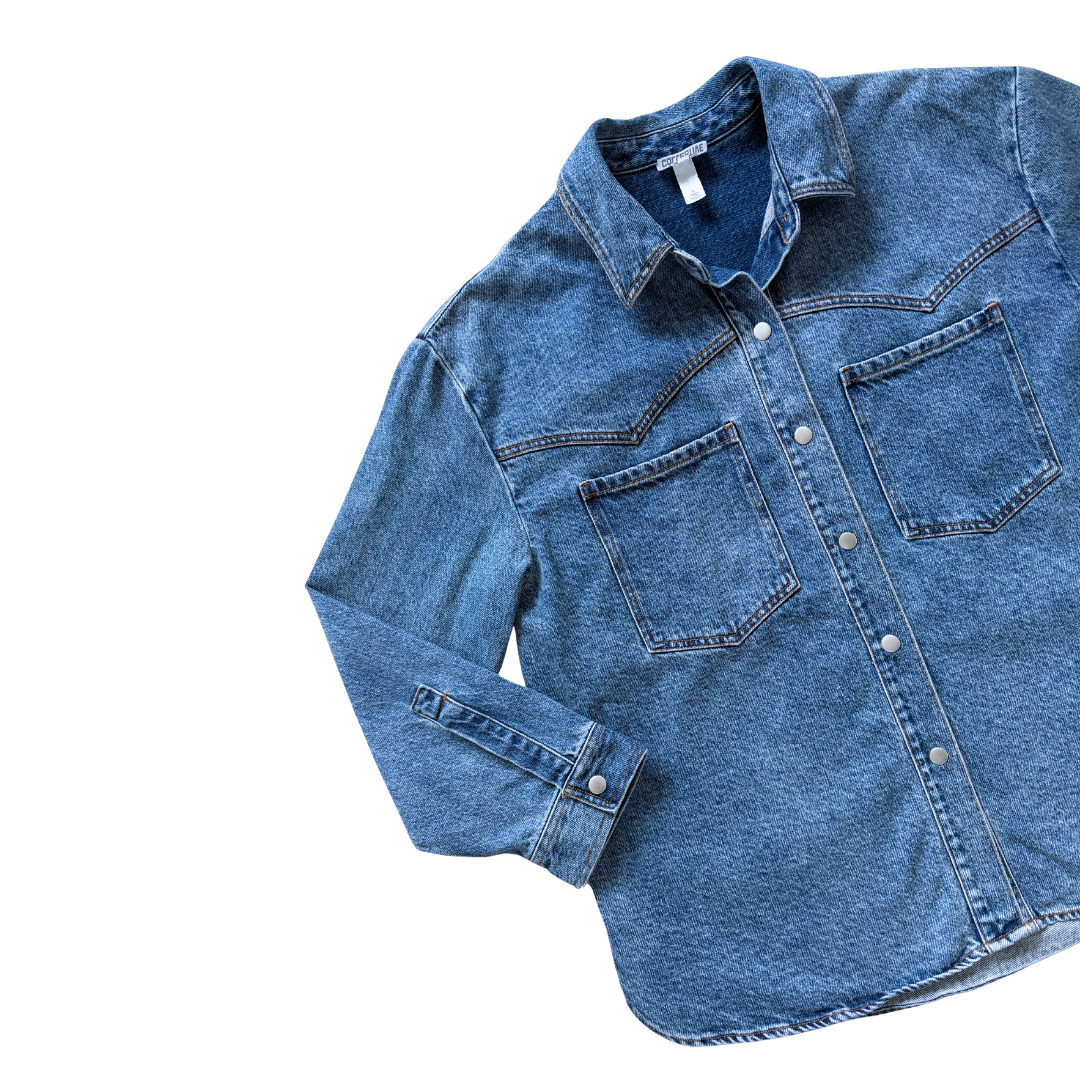 Future Collective Relaxed Fit Denim Shirt | Large