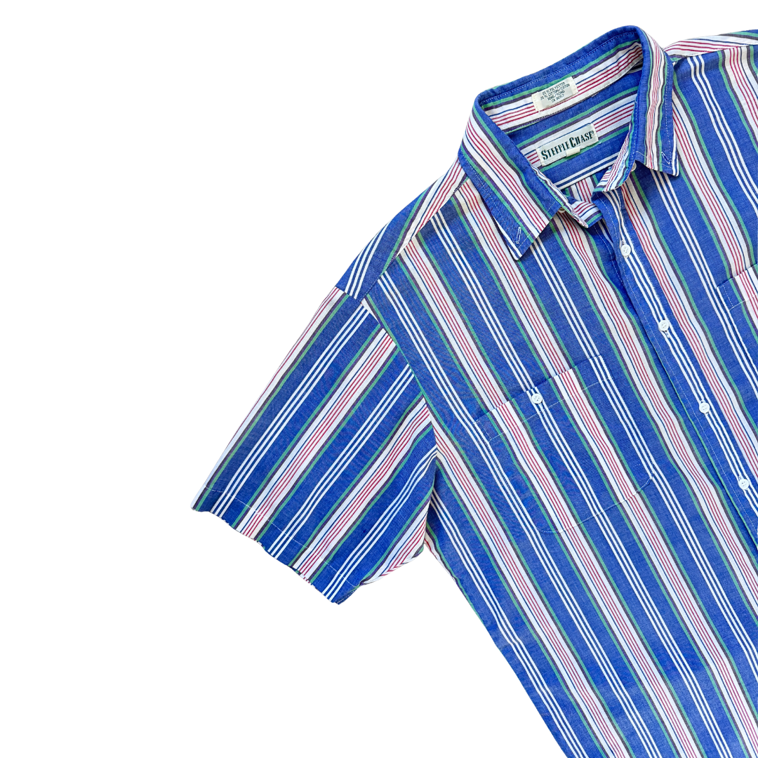 Steeple Chase Men's Striped Shirt | Medium-Large