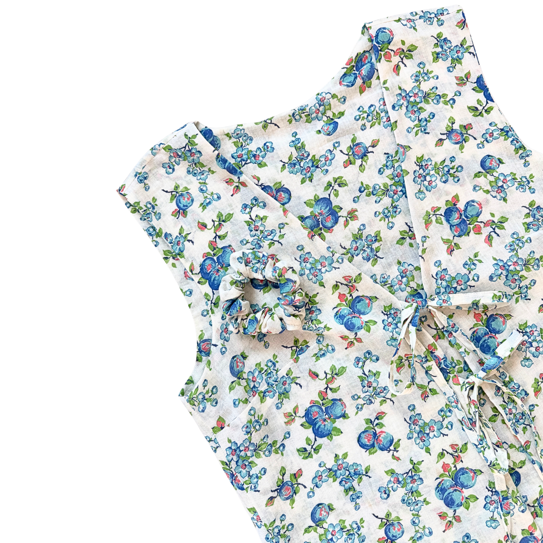 Recycled Berries and Blooms Tie-Front Vest | Medium