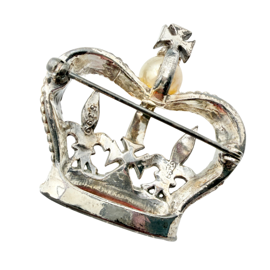 Marcel Boucher Jewelled Crown Brooch (1944-1949)