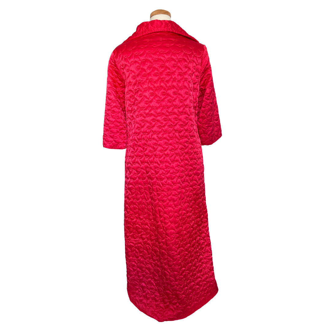 Gaymode Penneys Red Quilted Overcoat | Medium