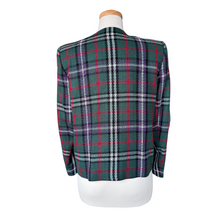 Load image into Gallery viewer, D&#39;Allairds Green and Red Plaid Wool Blazer | Medium-Large
