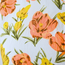 Load image into Gallery viewer, Sleeveless Button Down Blouse with Yellow and Orange Flowers | Extra-Small / Small

