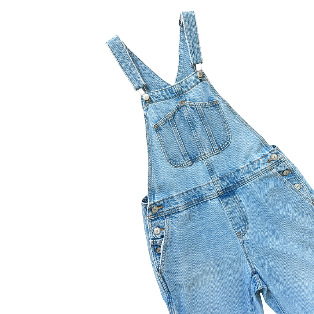 Old Navy Light Wash Denim Overalls | Extra-small / Small