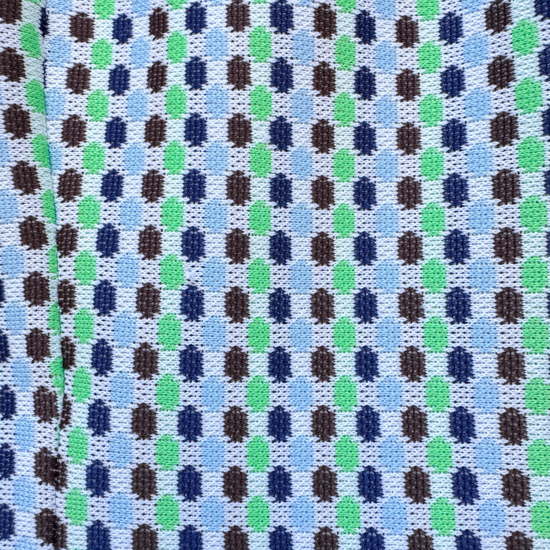 Retro Geometric Dots Printed Blazer | Medium