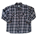 Vintage 90s Y2K Men's Big Valley Distressed Quilted Flannel Plaid Jacket | 2XL
