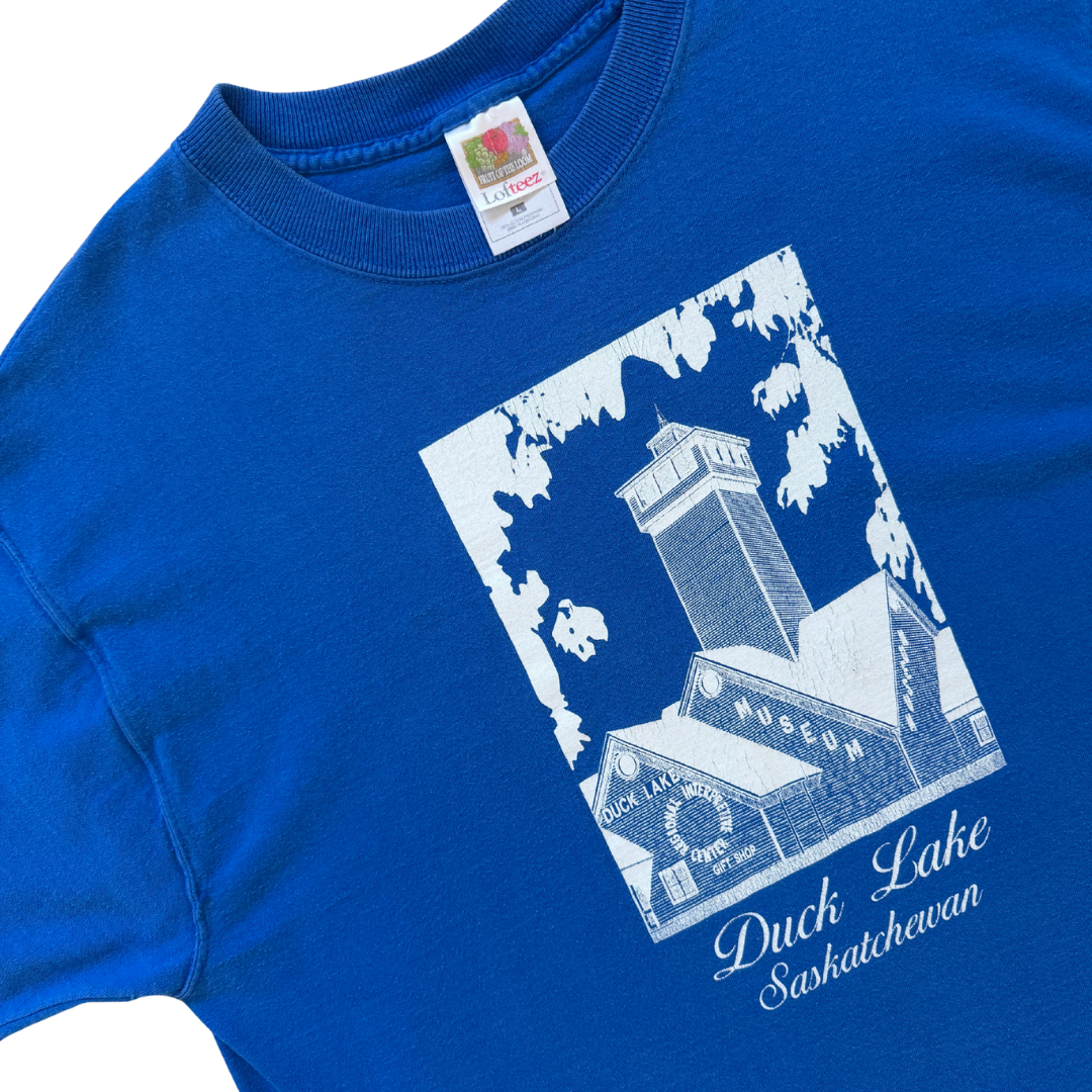Blue Duck Lake Saskatchewan Cotton T-Shirt | Large