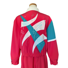 Load image into Gallery viewer, Fashion Gallery Bright Coral Abstract Graphic Jacket | Large
