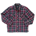 Vintage 90s Y2K Men's BC Clothing Quilted Plaid Flannel Jacket | Large