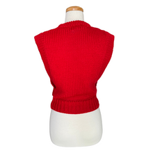 Load image into Gallery viewer, Red Knit Crewneck Vest | Small-Medium
