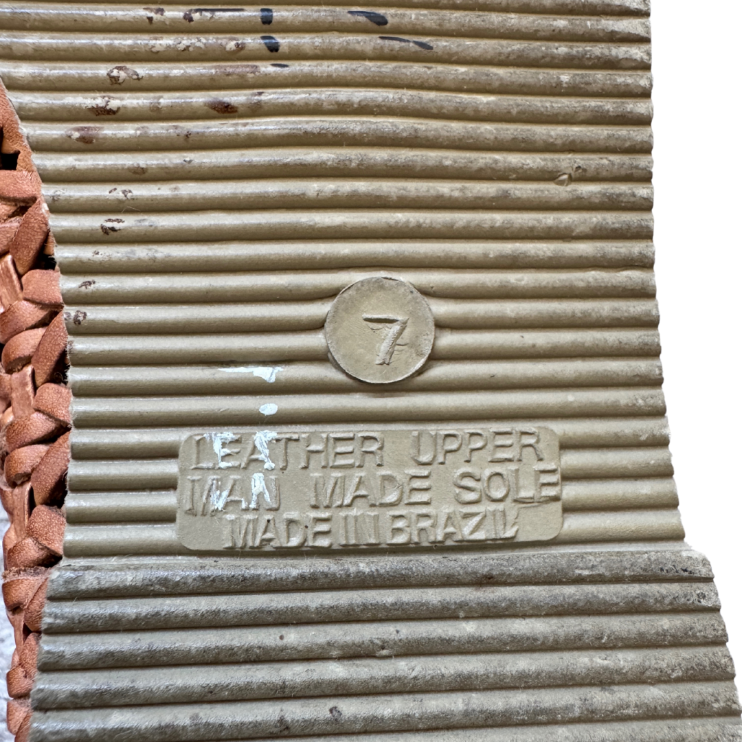 Brown Lace-up Huarache Shoes | Size 7