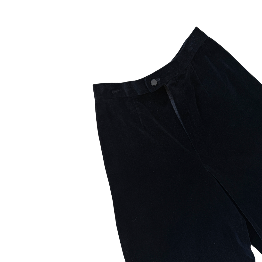 Black Velvet Culottes (Jorts) | Extra-Small / Small