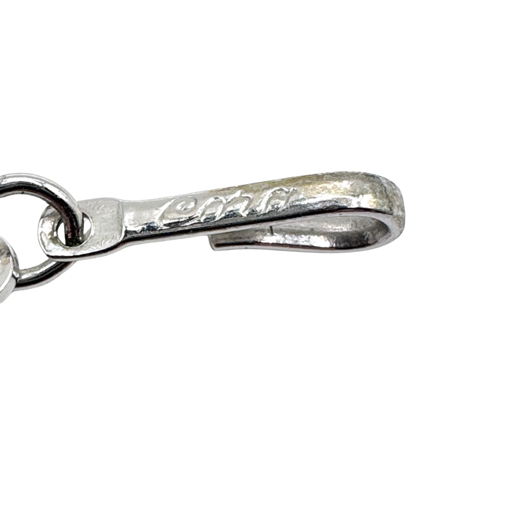 Vintage Coro Pegasus Chunky Silver Statement Chocker Necklace | 1940s-1950s