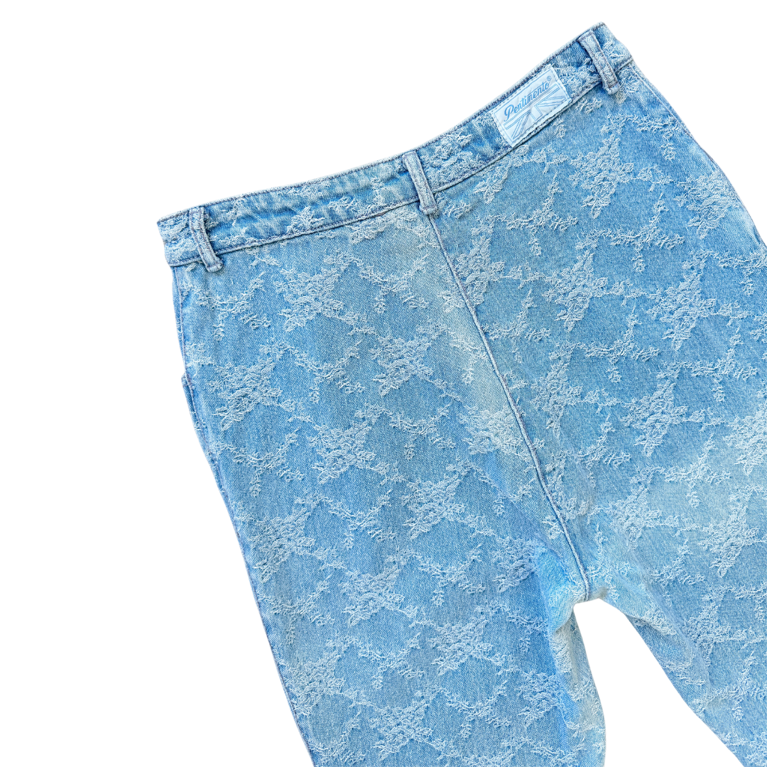 Pentimento Textured Slim Jeans with Zippered Ankles | 28