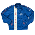 Vintage 1960s Valley 49'ers Blue Nylon Men's Baseball Jacket large