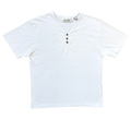Vintage 1990s Jessie White Floral Embroidered T-Shirt | Medium - Large