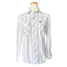 Load image into Gallery viewer, Bar M Rancher Floral and Striped Long Sleeve Collared Shirt | Medium
