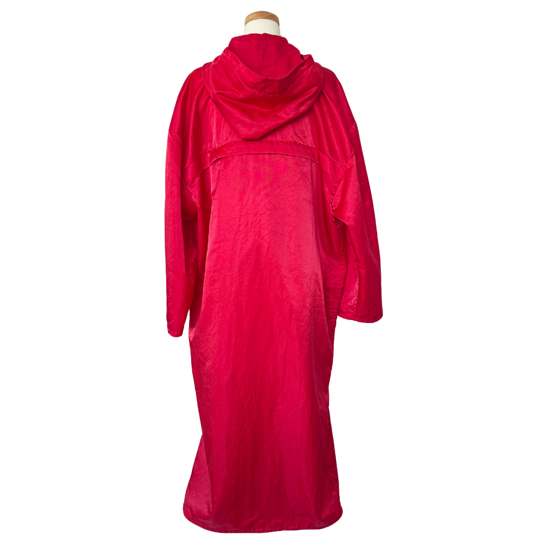 Linda Lundstrom LaParka Red Wool with Black Nisga Motif | Large