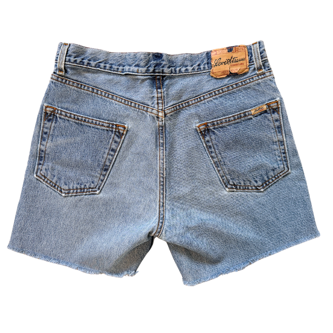 Levi Strauss Signature Light Wash Cut Off Shorts | 28