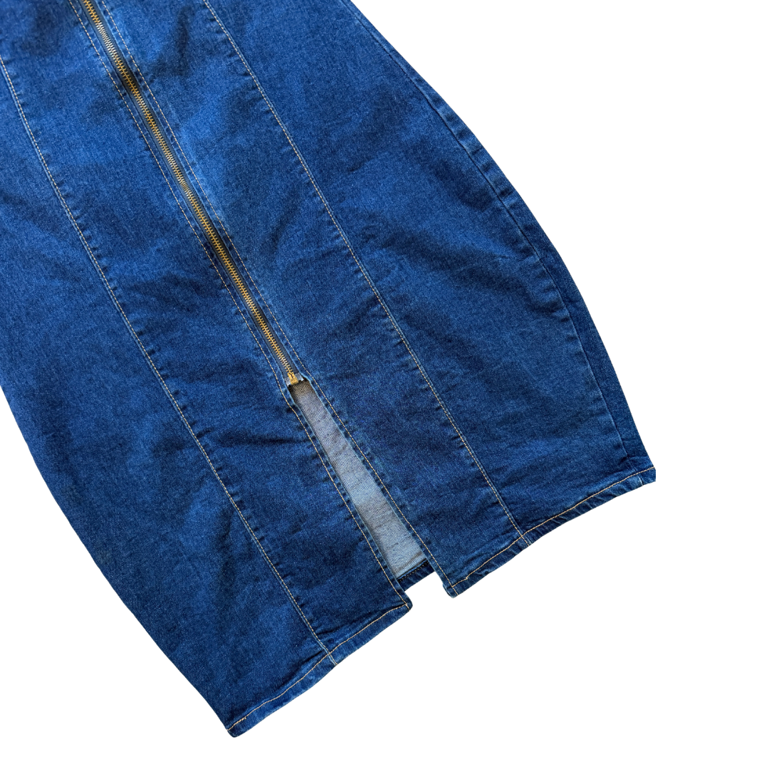 Vogelon Dark Wash Denim Dress | Small - Medium