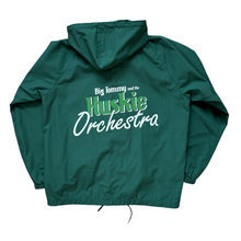 Load image into Gallery viewer, Vintage 1980s-1990s Men&#39;s Huskies &quot;Big Tommy and the Huskie Orchestra&quot; Hunter Green Wind Jacket | Medium
