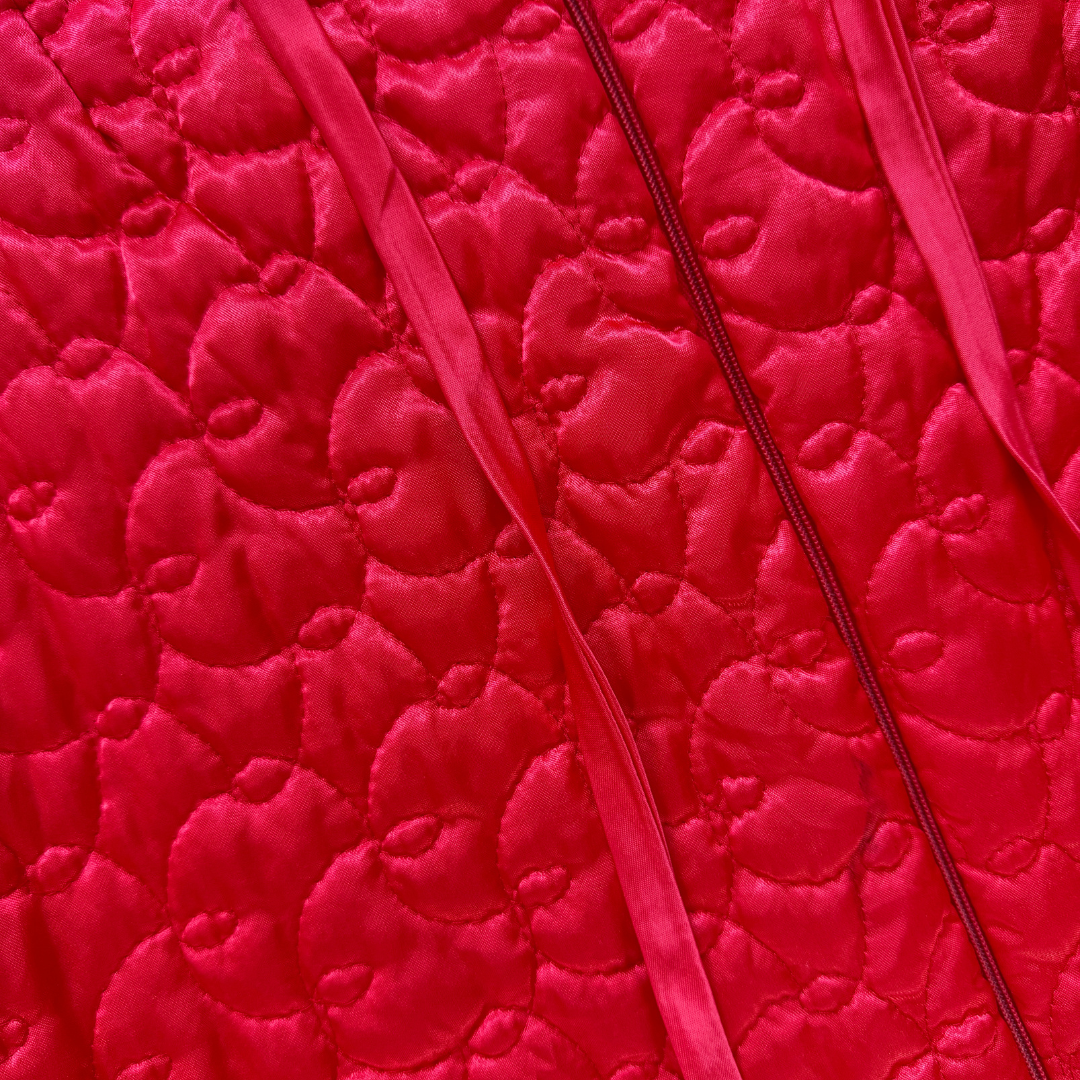 Gaymode Penneys Red Quilted Overcoat | Medium