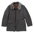 Vintage 80s-90s Men's Bentley's of London Gray Faux Fur Collared Coat | Medium - Large