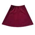 Vintage 70s-80s Burgundy Skater Skirt | Small