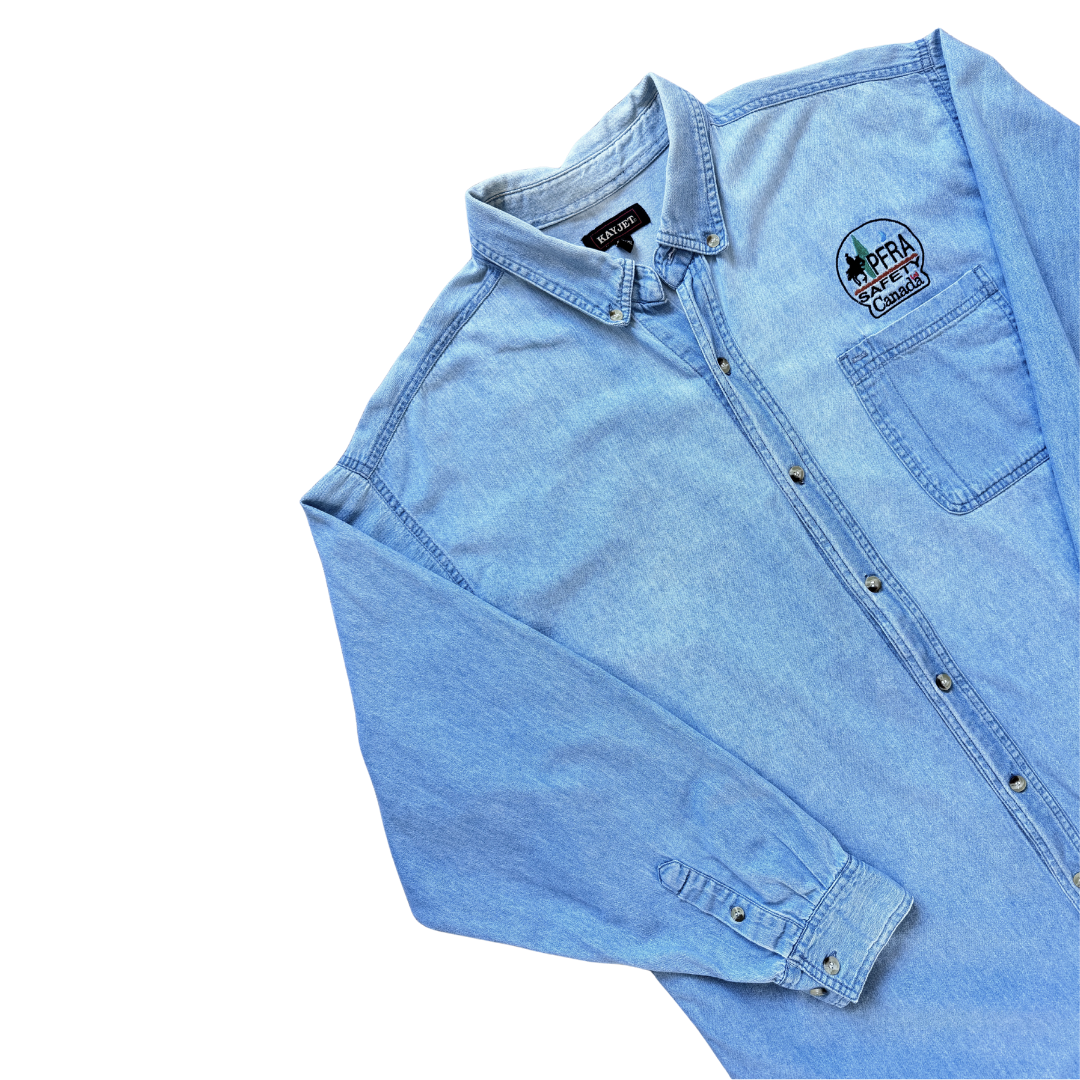 Men's PFRA Long Sleeve Denim Shirt | Extra-Large