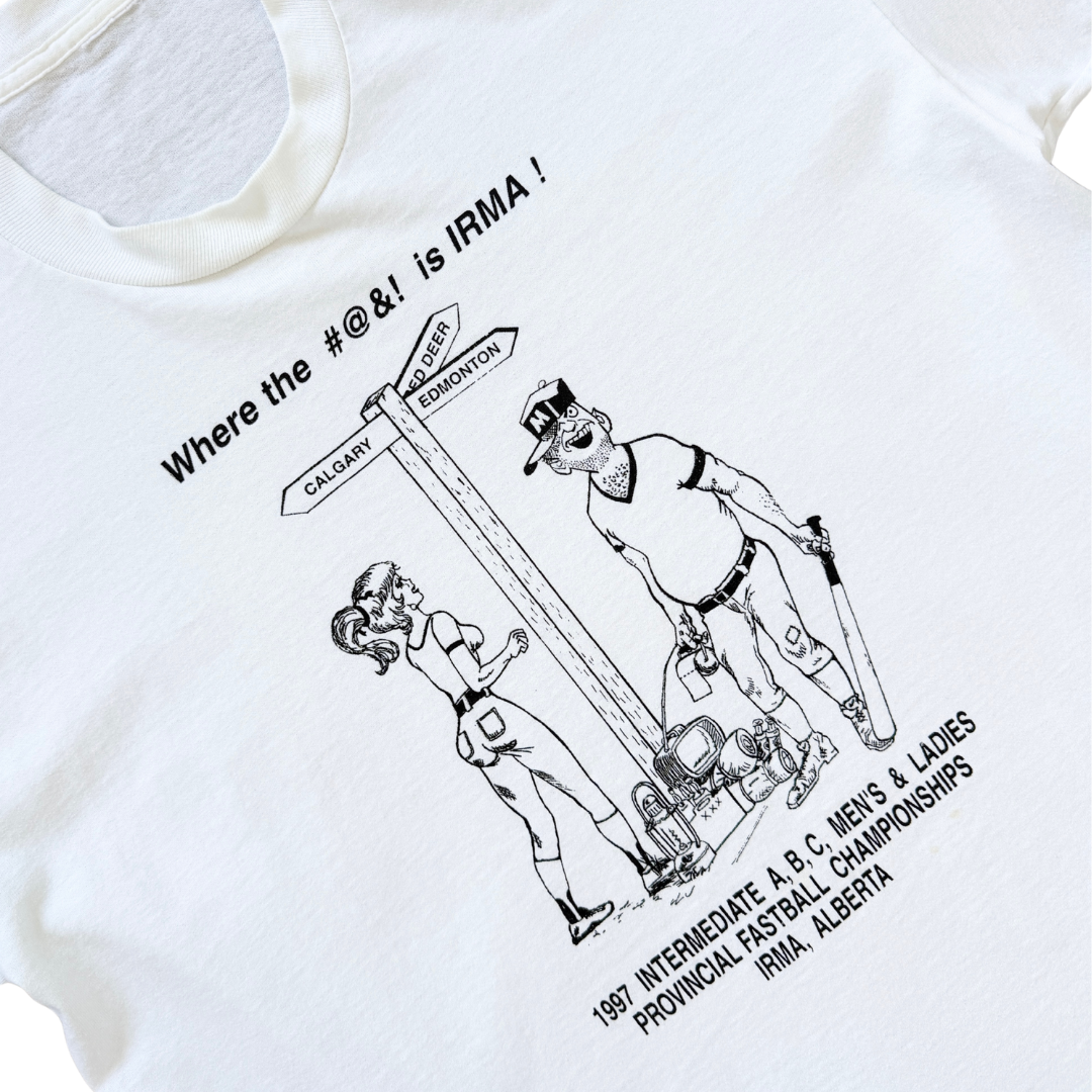 Where the #@&! is Irma 1997 Fastball Championships T-Shirt | Small - Medium