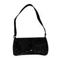 Vintage 1980s Mino Handbags Inc. - Montreal - Toronto Small Black Sequin Baguette Bag