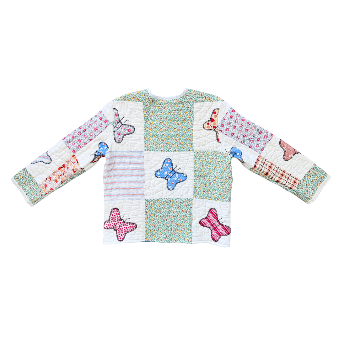 Recycled Quilted Butterfly Jacket | Medium