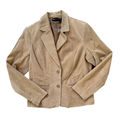 Vintage 90s Y2K Relativity Tan Suede Jacket | Medium