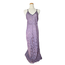 Load image into Gallery viewer, Donna Sheer Mauve Floral Slip Dress | Medium
