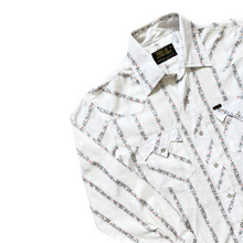 Load image into Gallery viewer, Bar M Rancher Floral and Striped Long Sleeve Collared Shirt | Medium
