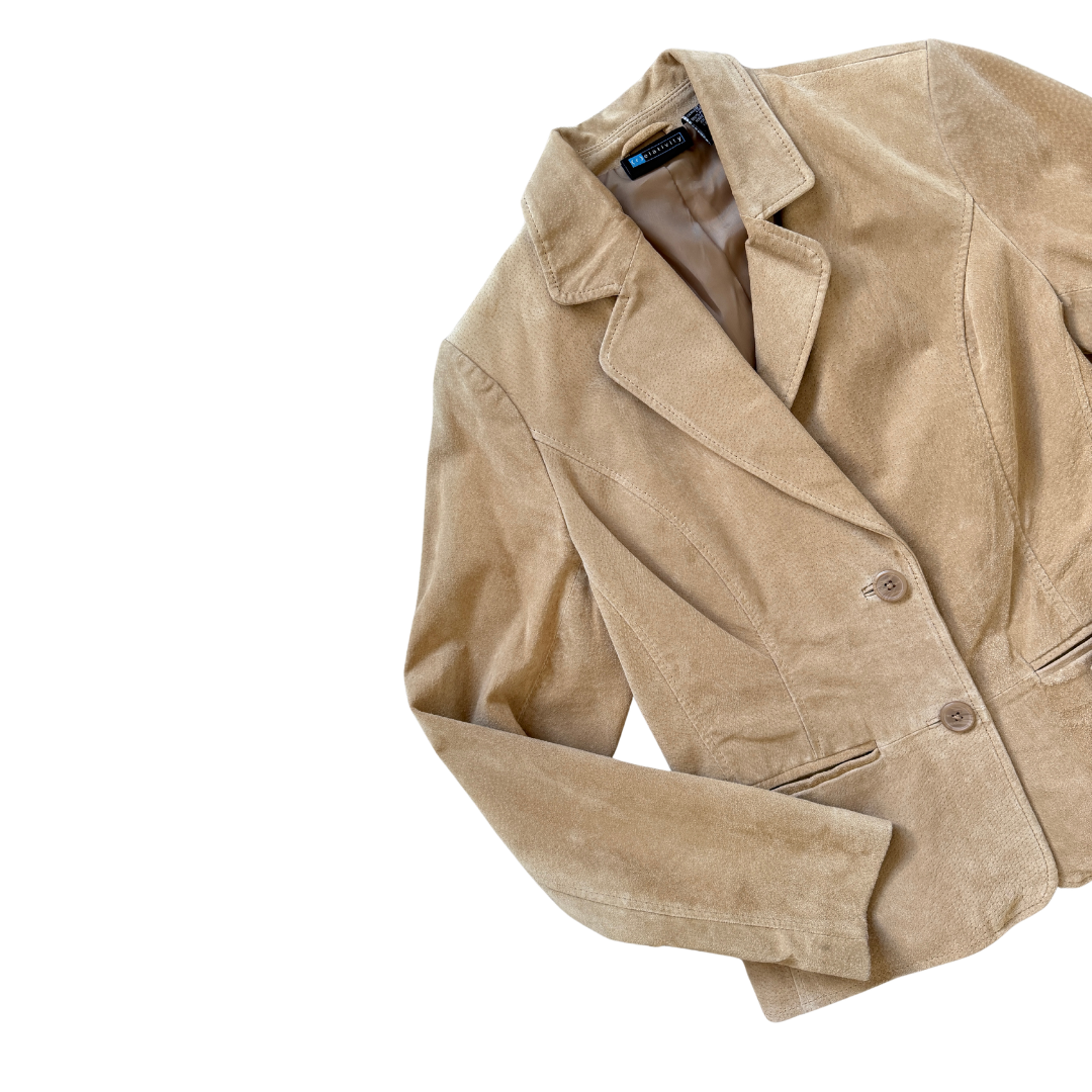 Relativity Tan Suede Jacket | Medium